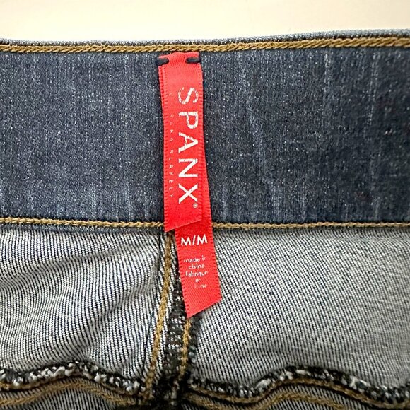 Spanx Cropped Flare Raw Hem Jeans - Picture 9 of 15